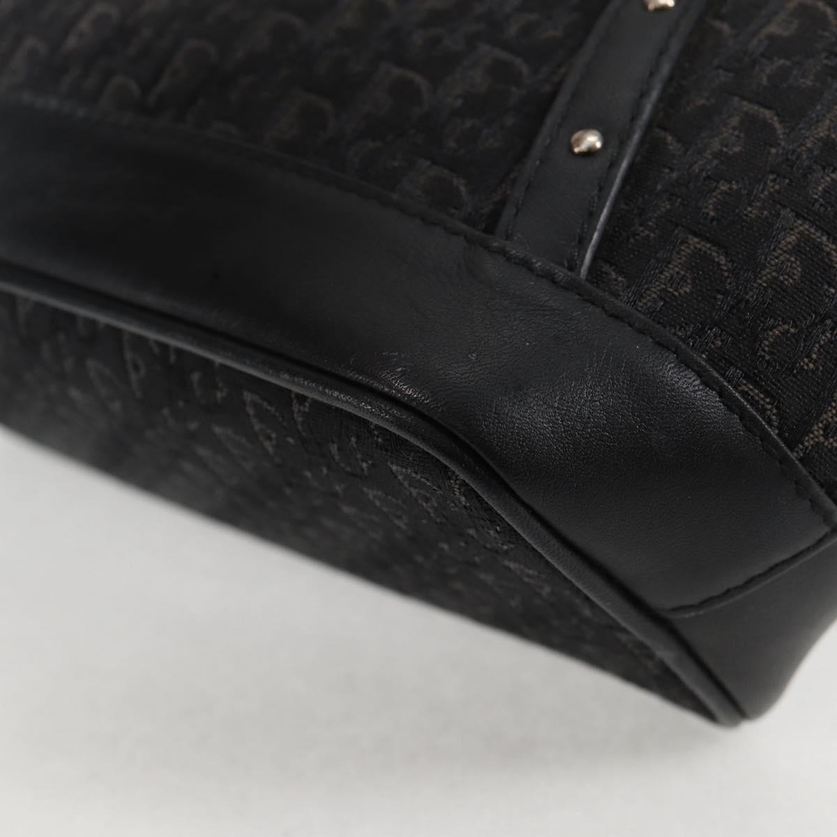 Dior Diorissimo, Black, "CANVAS, LEATHER", handbag