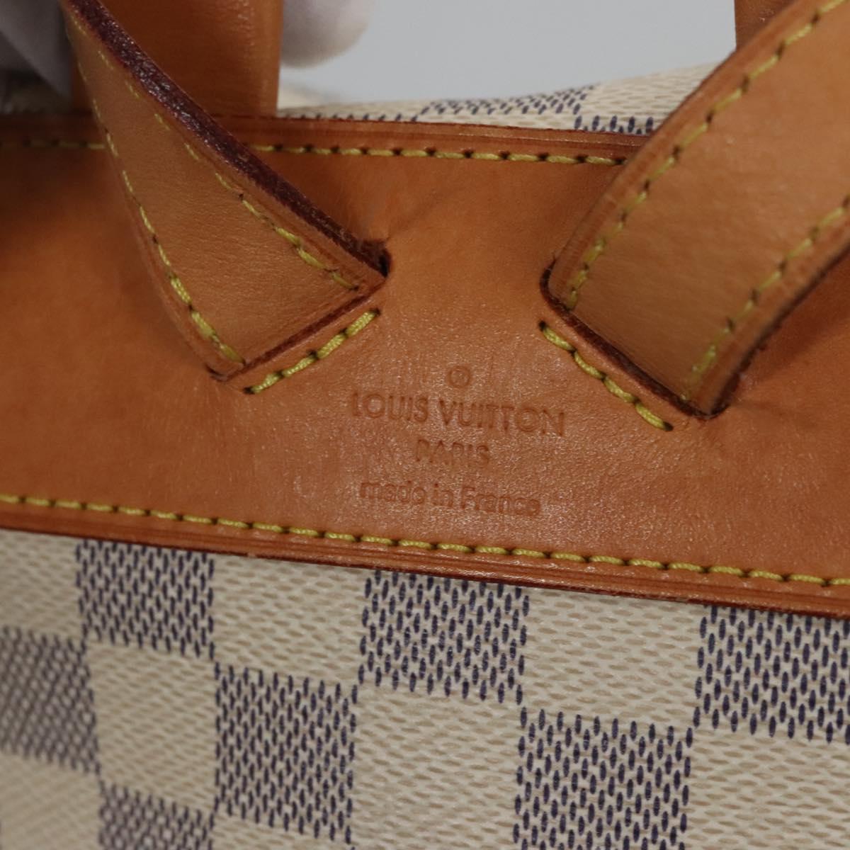 Louis Vuitton Sperone, White, Canvas, backpack