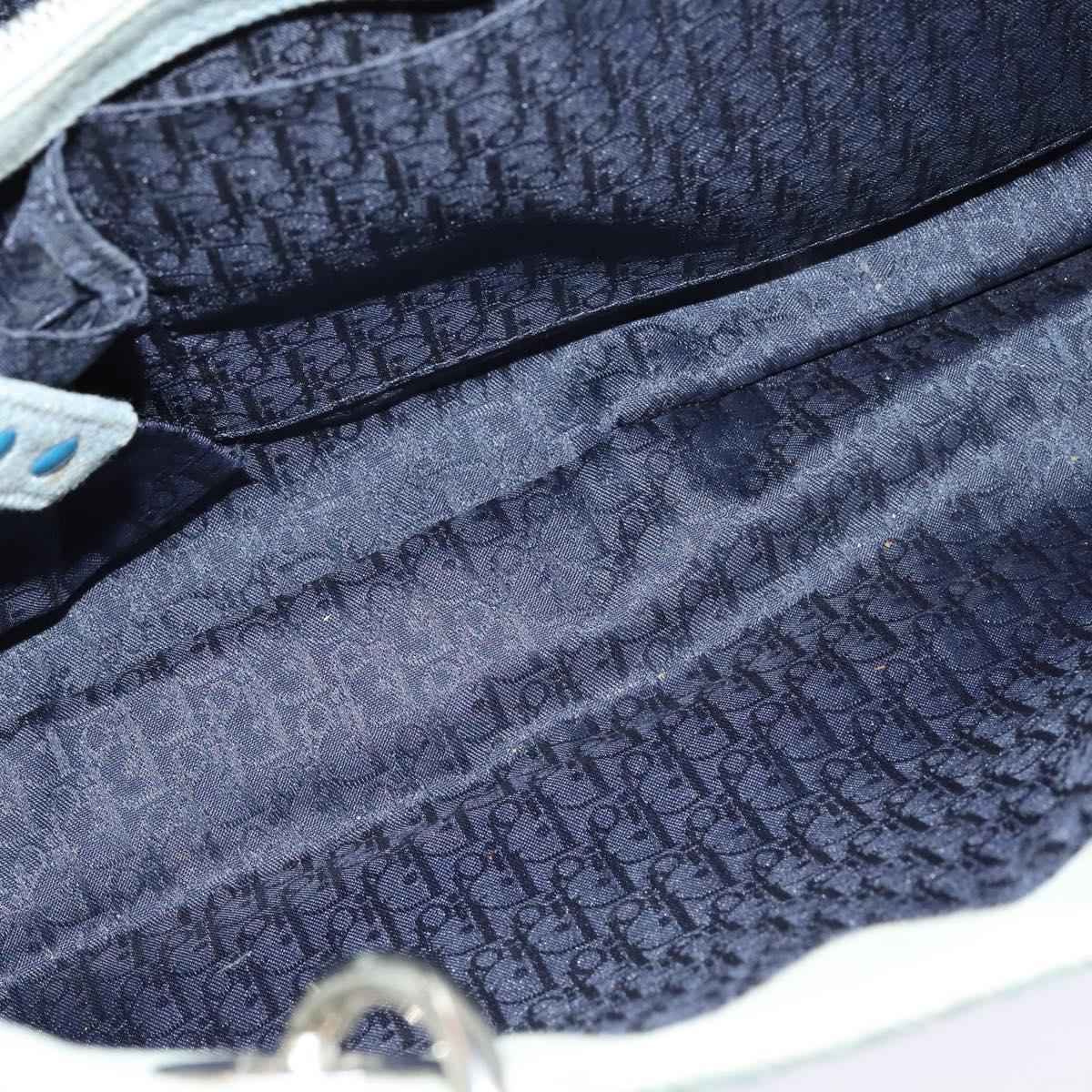 Dior Lady Dior, Blue, Canvas, handbag