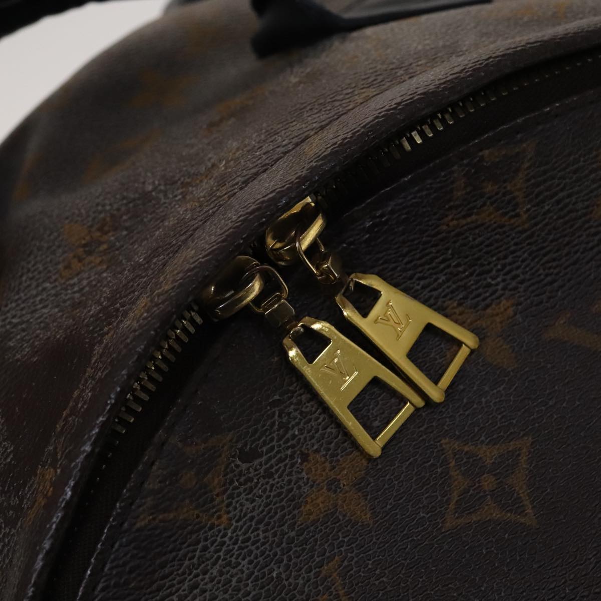 Louis Vuitton Palm Springs MM, Brown, Canvas, backpack
