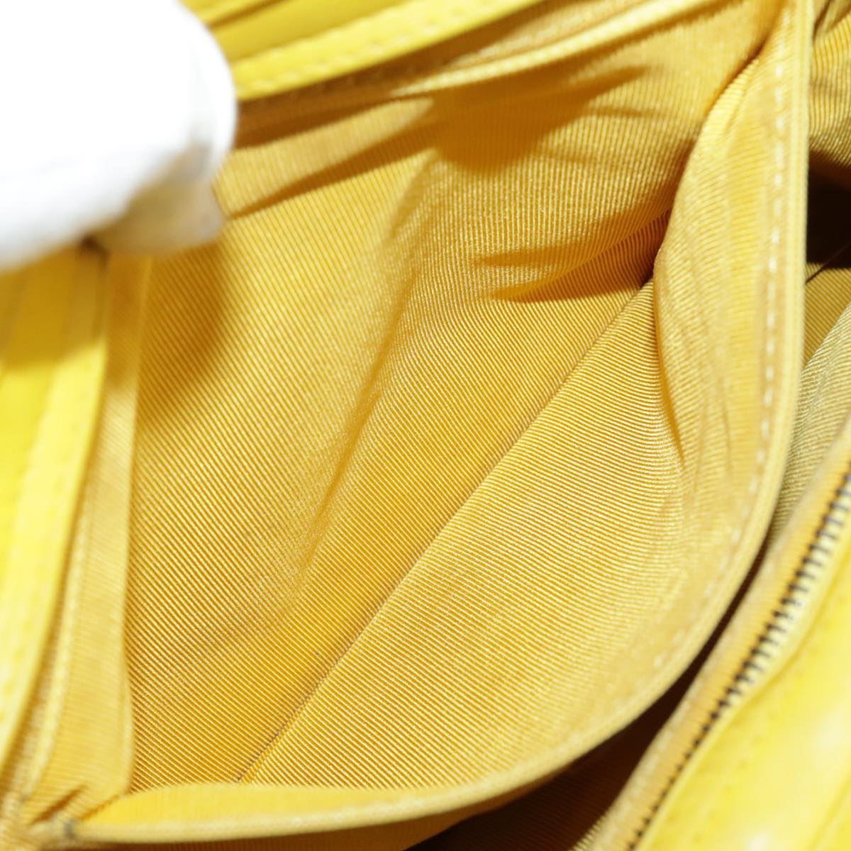 Chanel Cabas, Yellow, Leather, handbag