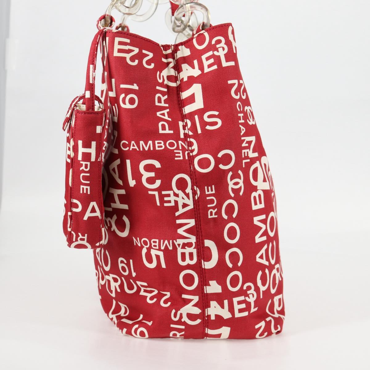 Chanel By sea, Red, Canvas, tote