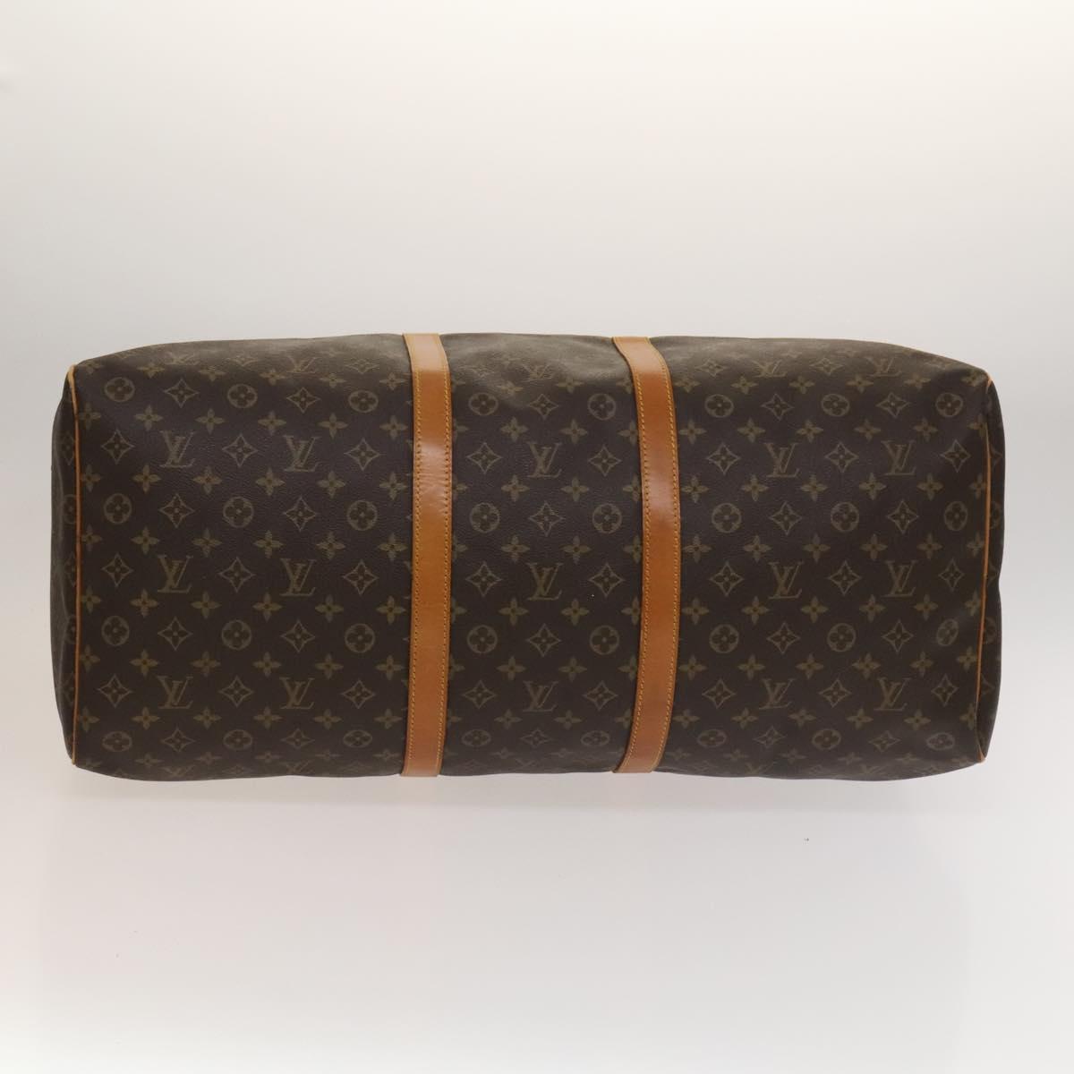 Louis Vuitton Keepall 60, Brown, Canvas, travel
