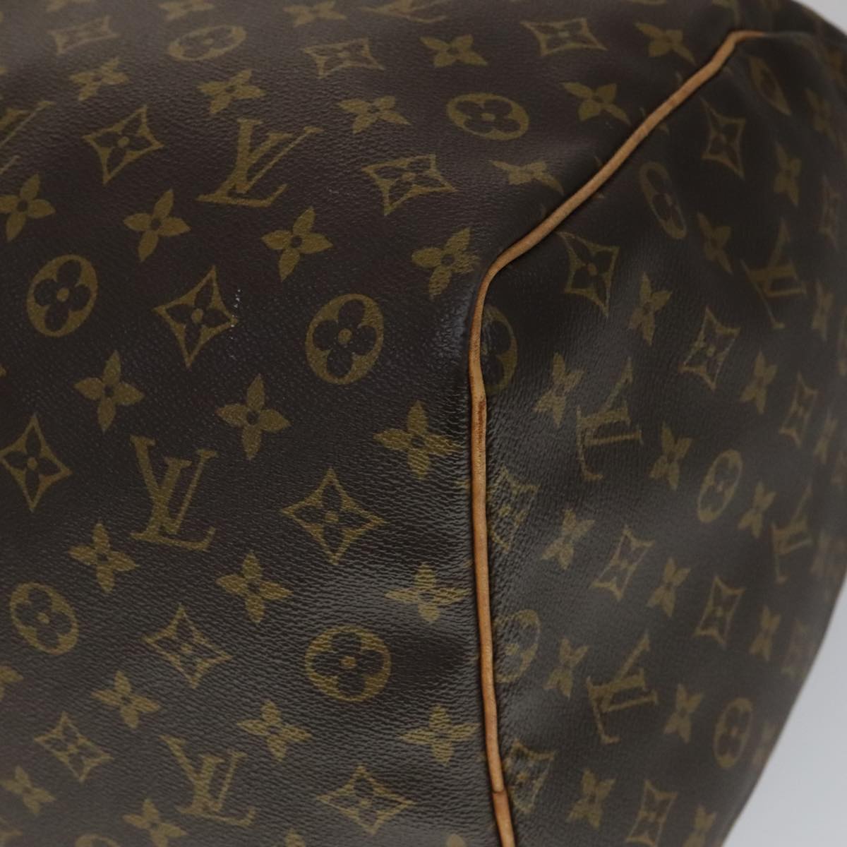 Louis Vuitton Keepall 60, Brown, Canvas, travel