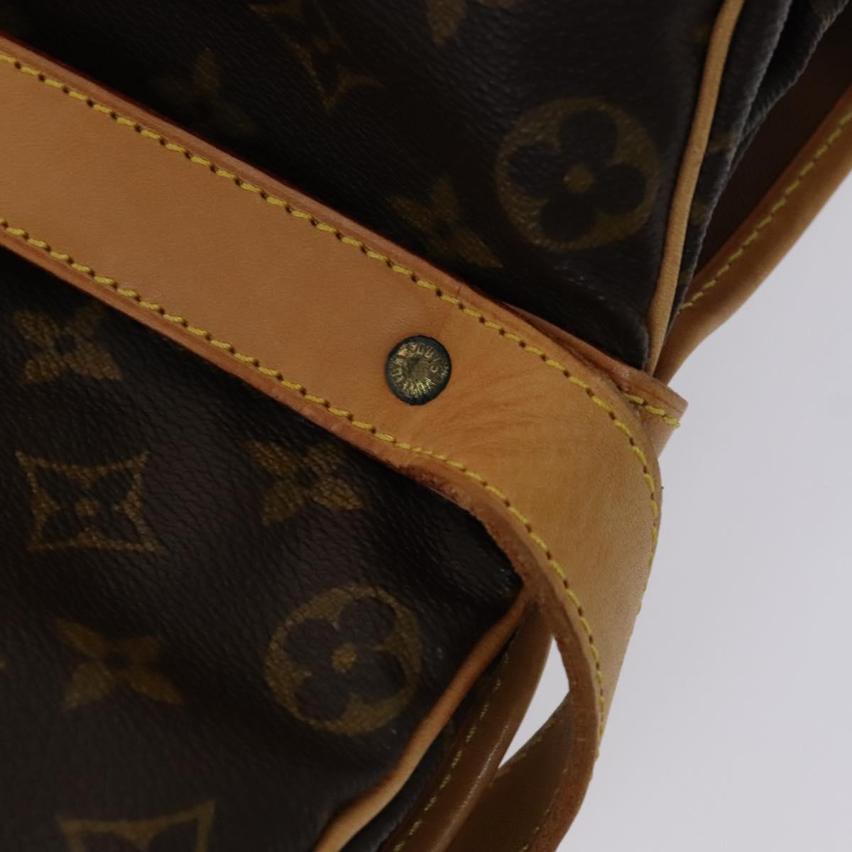 Louis Vuitton Saumur 35, Brown, Canvas, shoulder