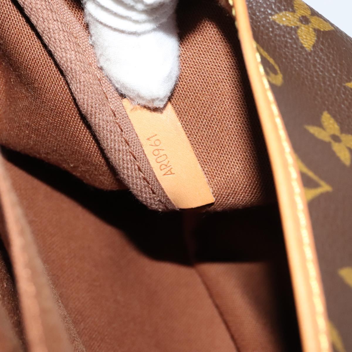 Louis Vuitton Saumur 35, Brown, Canvas, shoulder