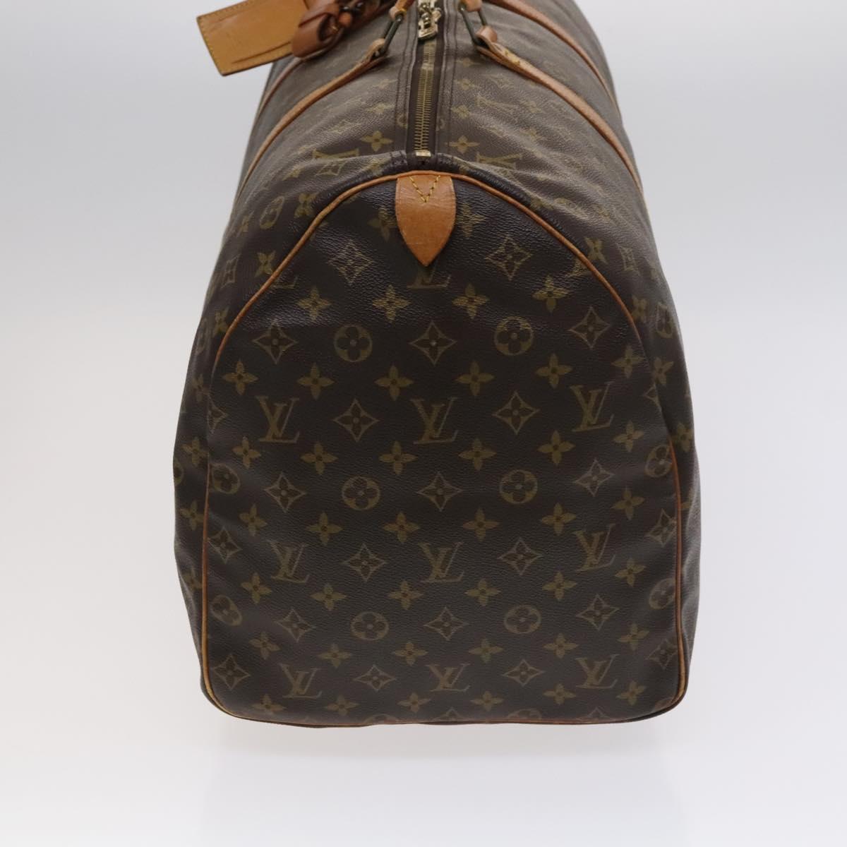 Louis Vuitton Keepall 60, Brown, Canvas, travel