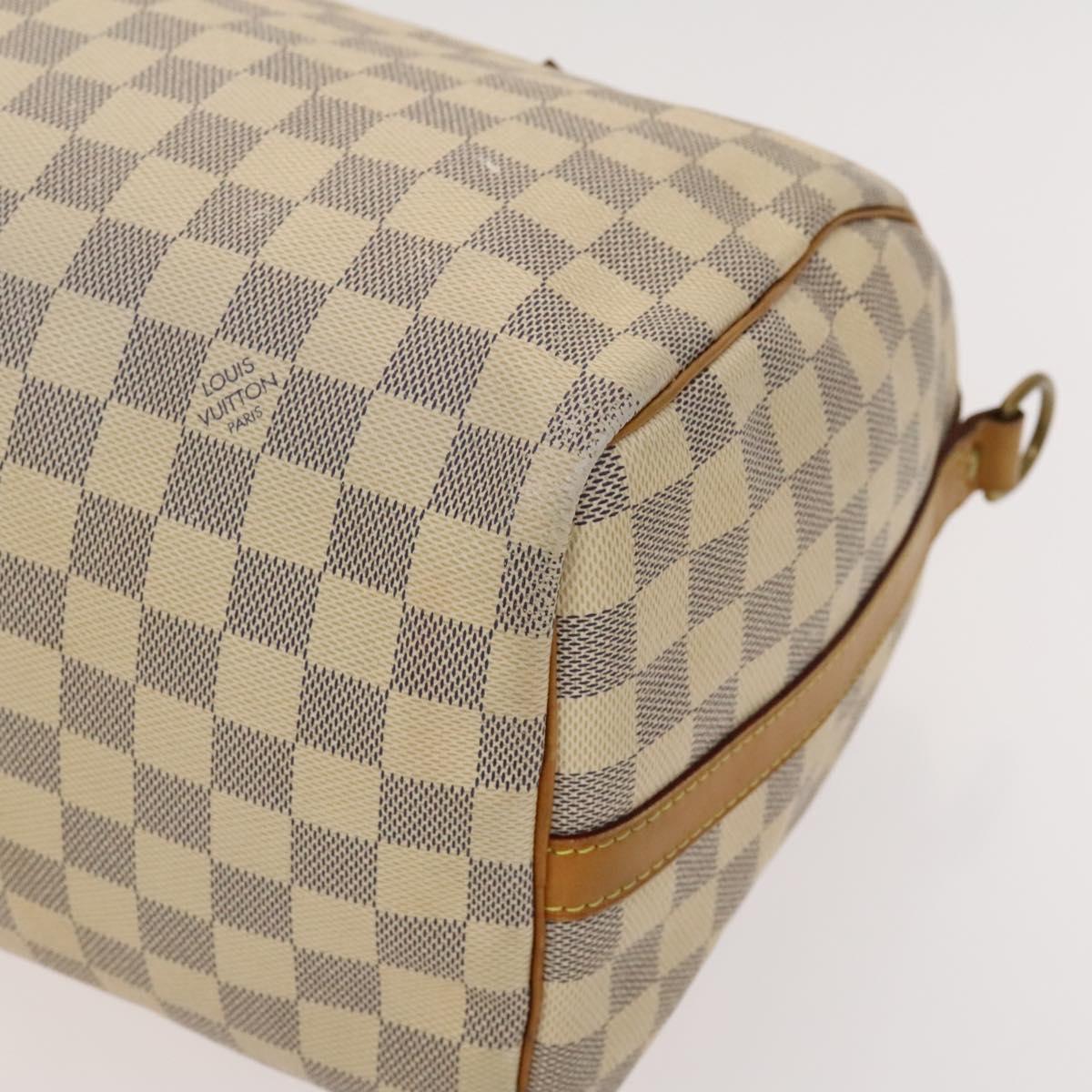 Louis Vuitton Speedy Bandoulière 30, White, Canvas, handbag