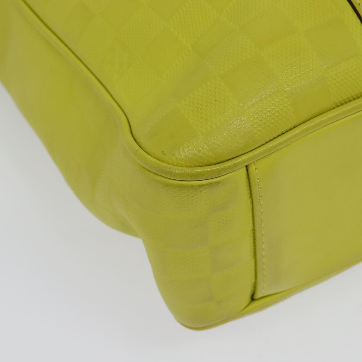 Louis Vuitton Tadao, Yellow, Leather, handbag