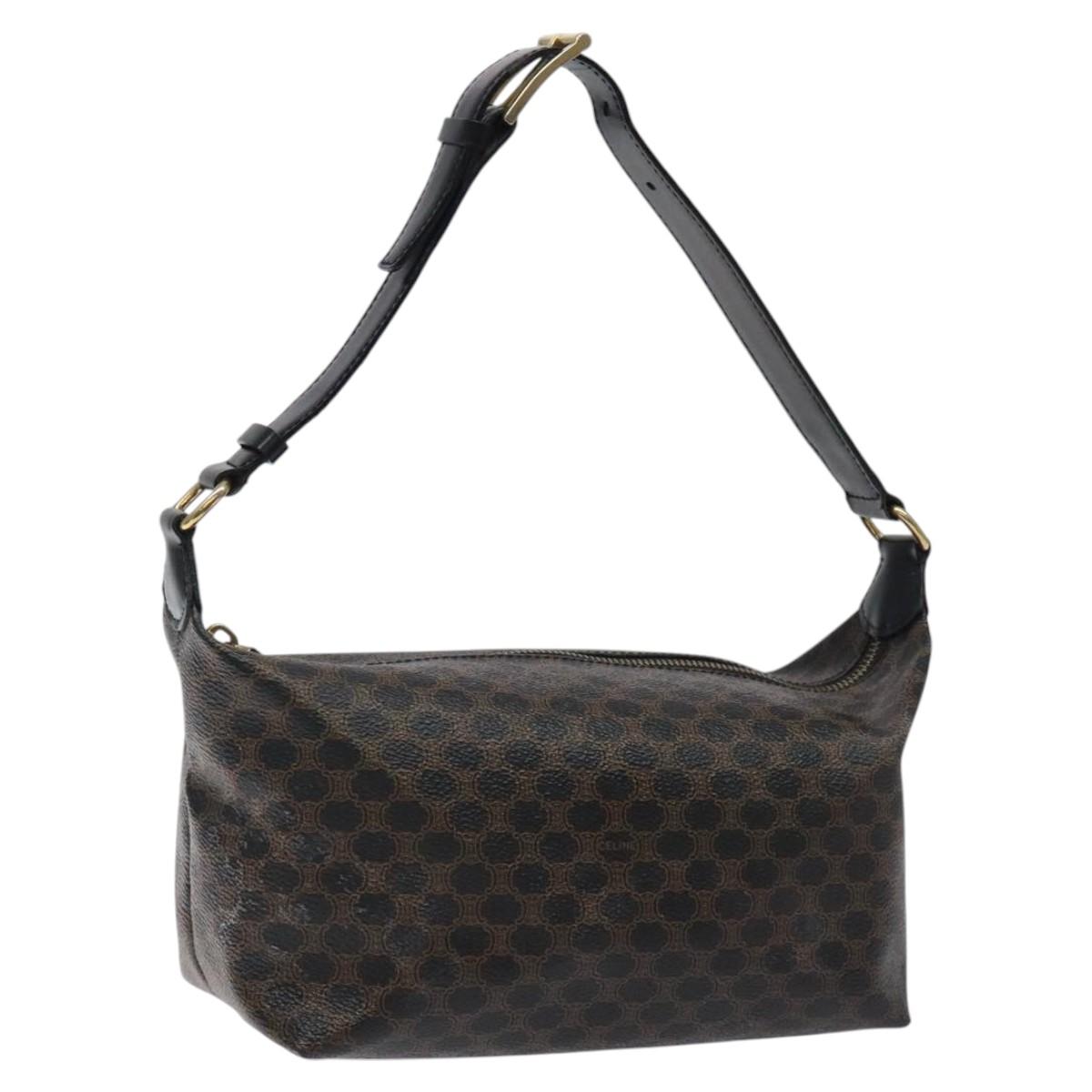 Céline Macadam, Brown, Canvas, shoulder