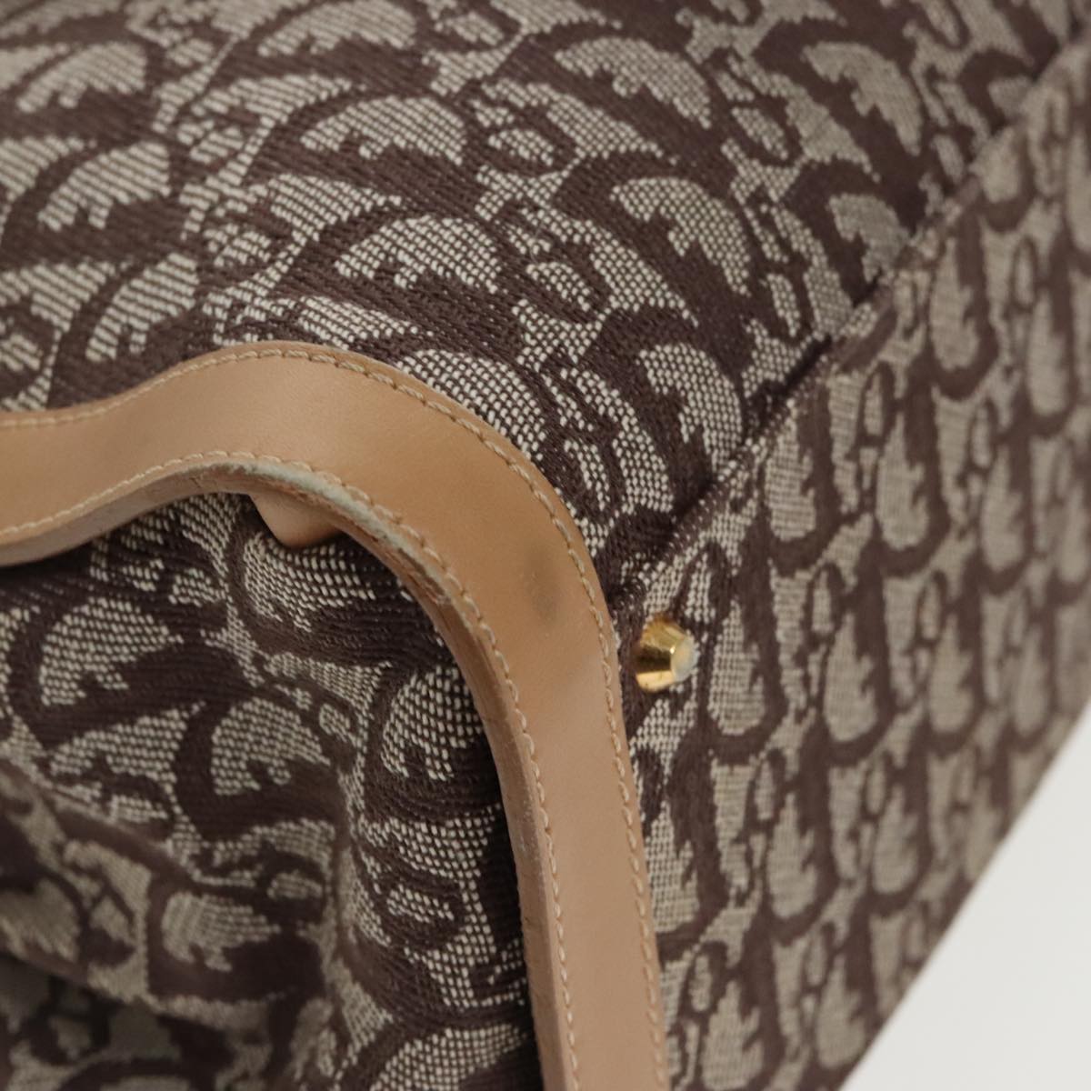 Dior Trotter, Brown, Canvas, handbag