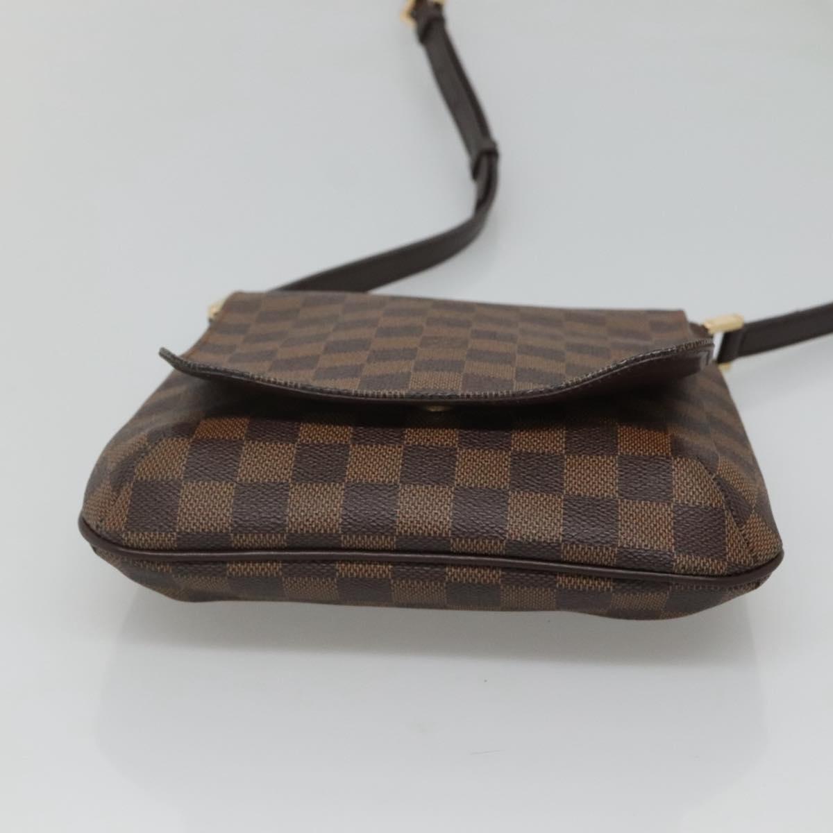Louis Vuitton Musette Salsa, Brown, Canvas, shoulder