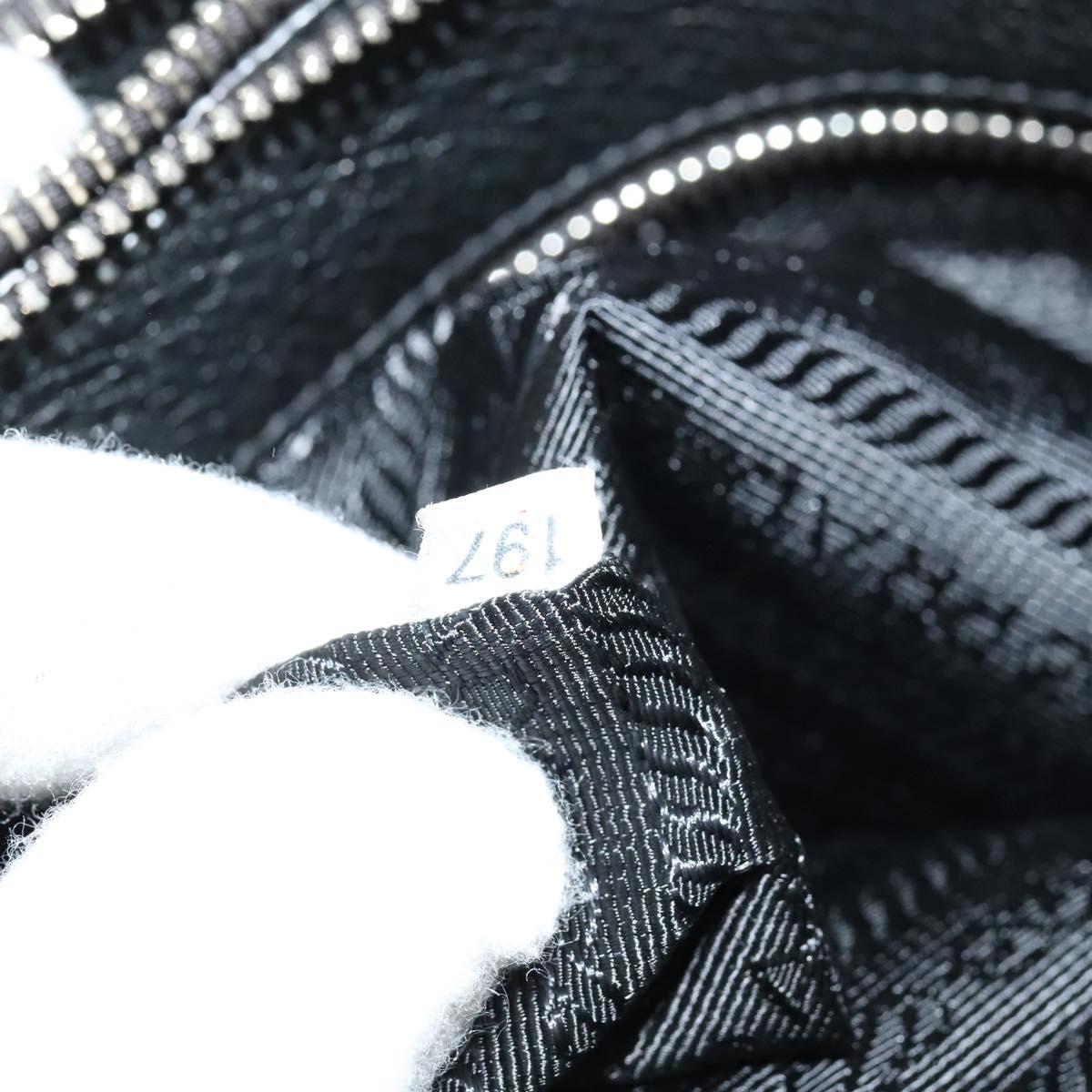 Prada Double, Black, Leather, shoulder