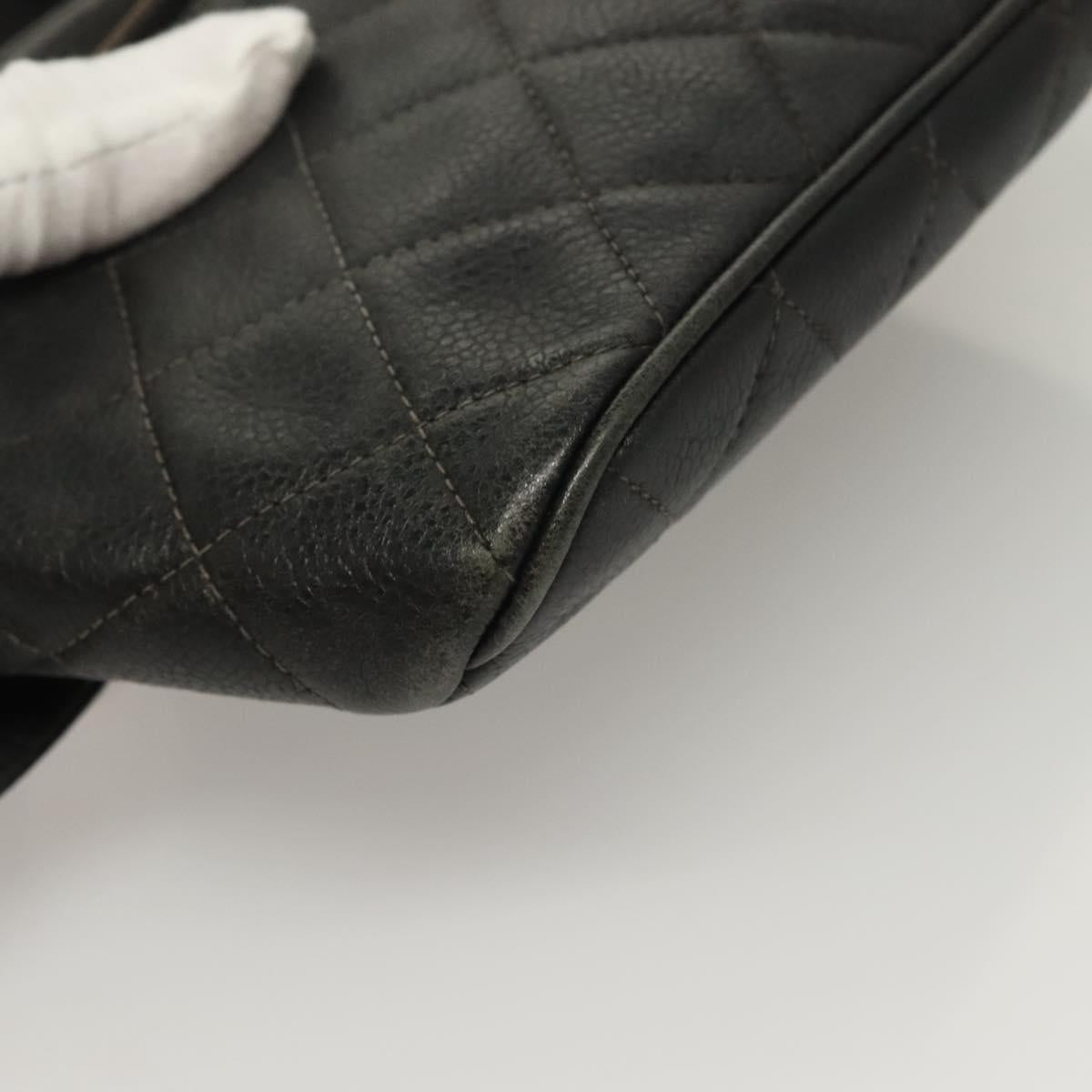 Chanel Vintage, Black, Leather, shoulder