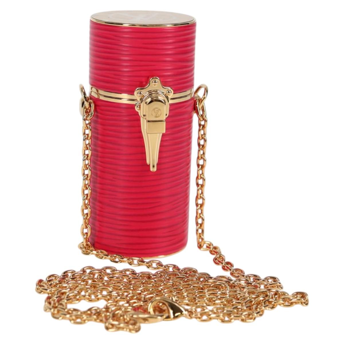 Louis Vuitton Lipstick, Red, Leather, clutch