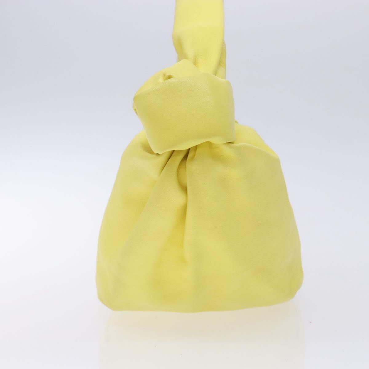 Bottega Veneta Double knot, Yellow, Leather, handbag
