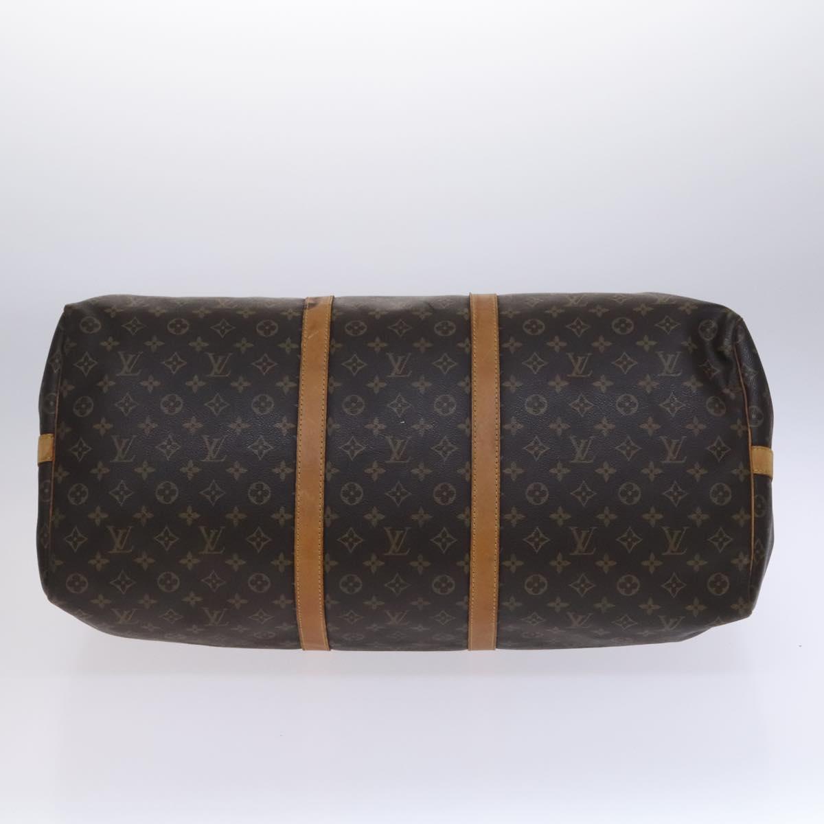 Louis Vuitton Keepall Bandoulière 60, Brown, Canvas, travel
