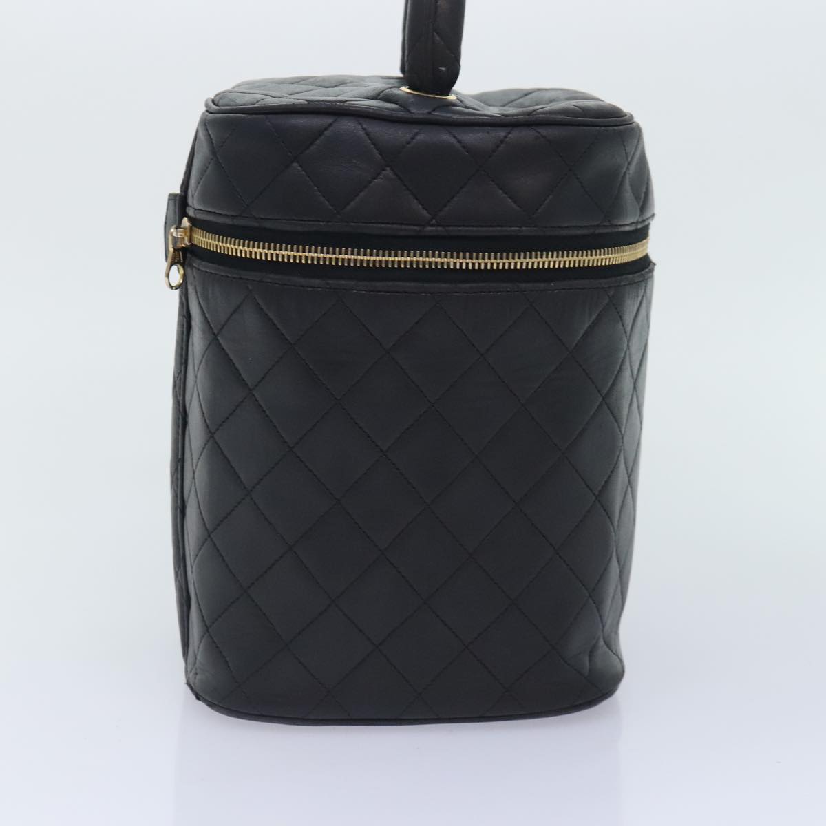 Chanel Vanity, Black, Leather, handbag