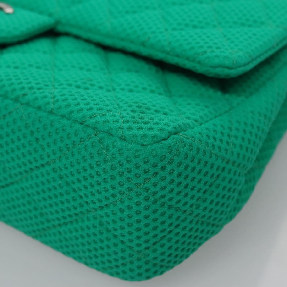 Chanel, Green, Cotton, shoulder