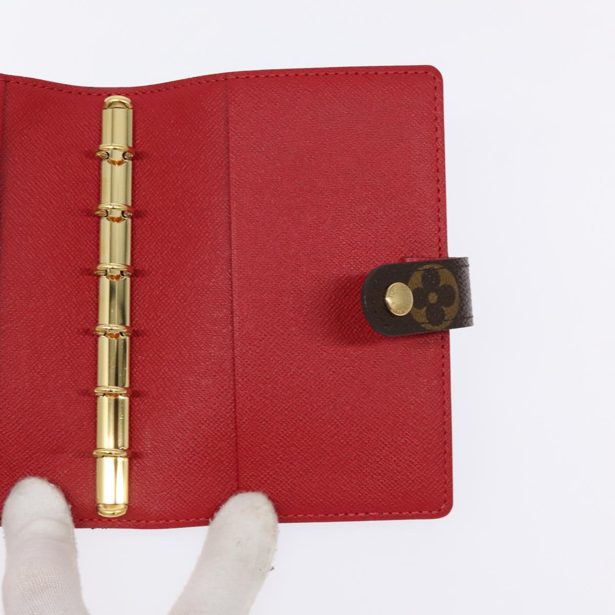 Louis Vuitton Agenda PM, Brown, Canvas, wallet
