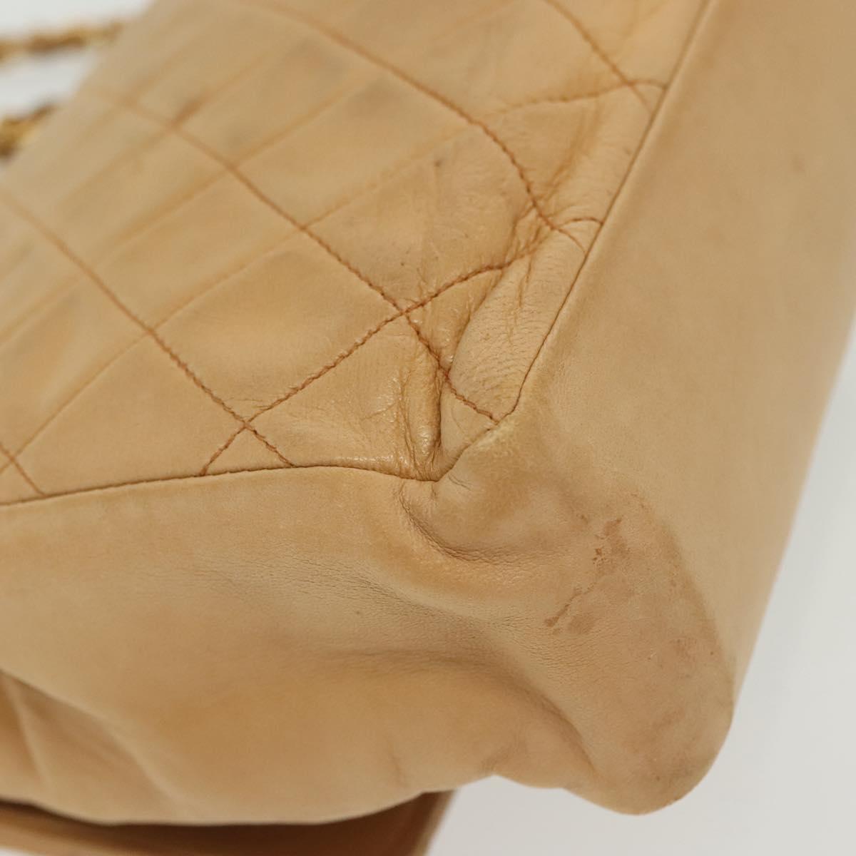 Chanel Matelassé, Brown, Leather, shoulder