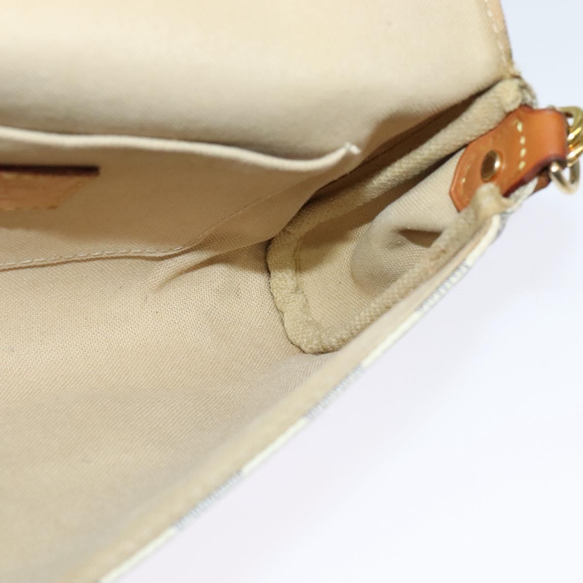 Louis Vuitton Favorite, White, Canvas, shoulder