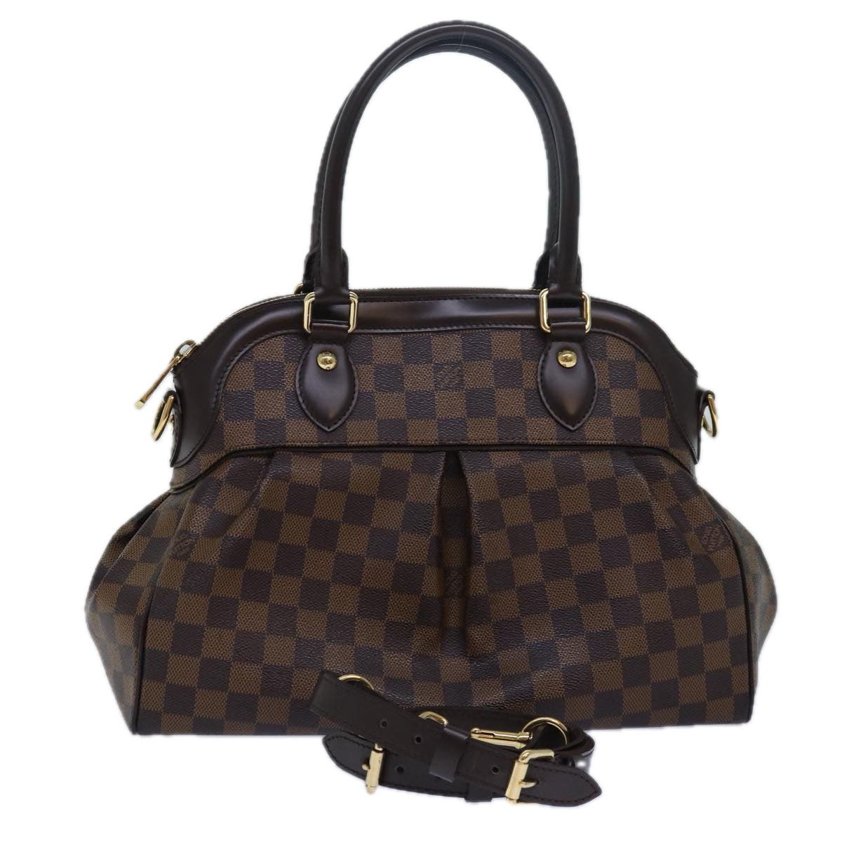 Louis Vuitton Trevi, Brown, Canvas, handbag