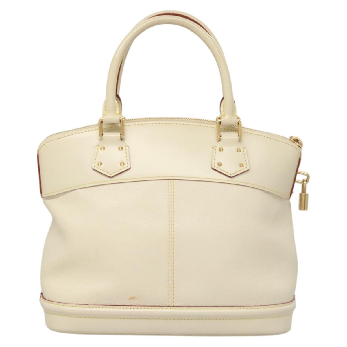 Louis Vuitton Lockit, White, Leather, handbag