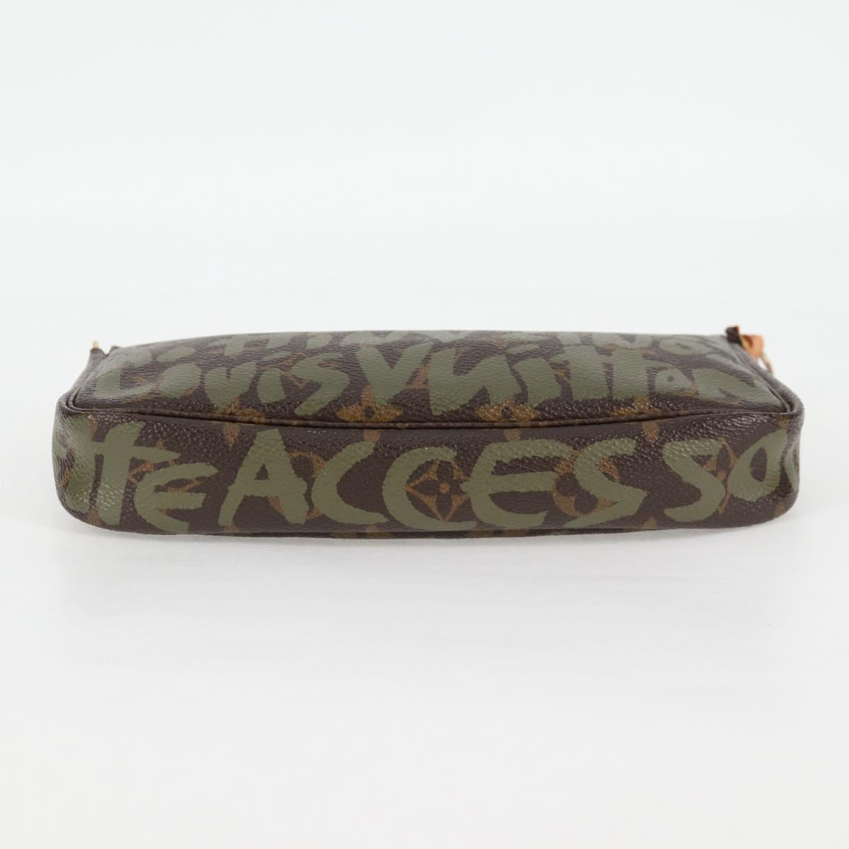 Louis Vuitton Pochette Accessoire, Brown, Canvas, clutch