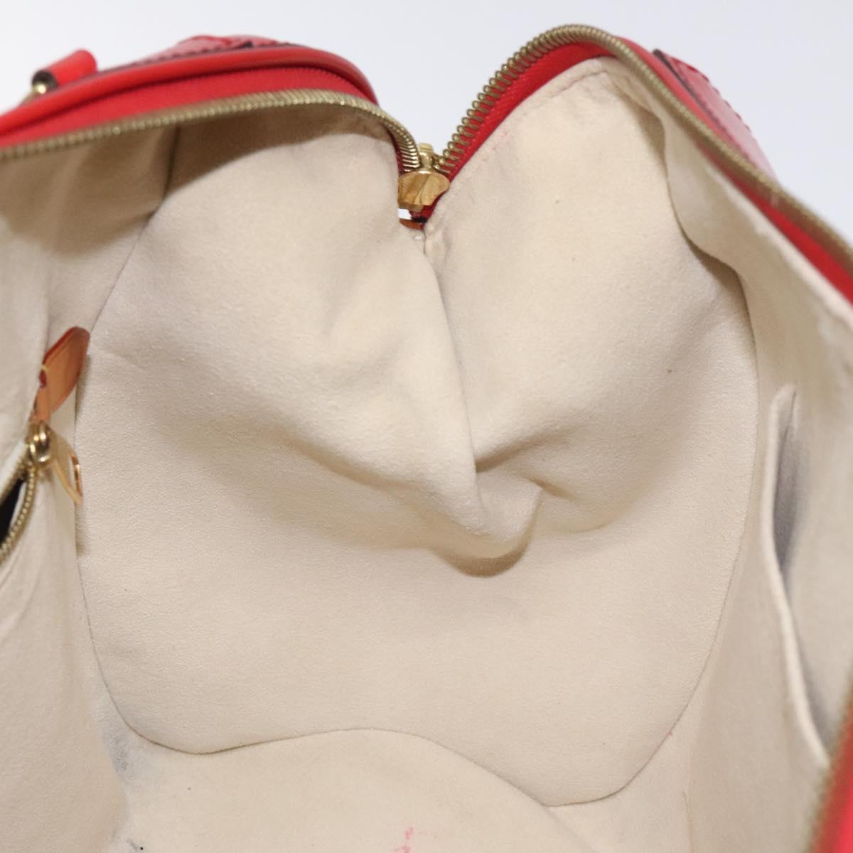 Louis Vuitton, Red, Leather, handbag