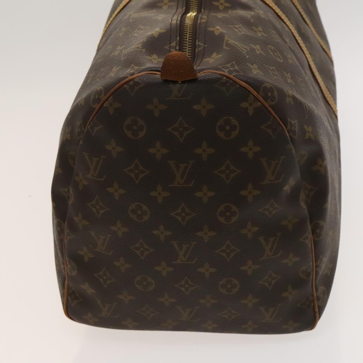 Louis Vuitton Keepall 55, Brown, Canvas, travel