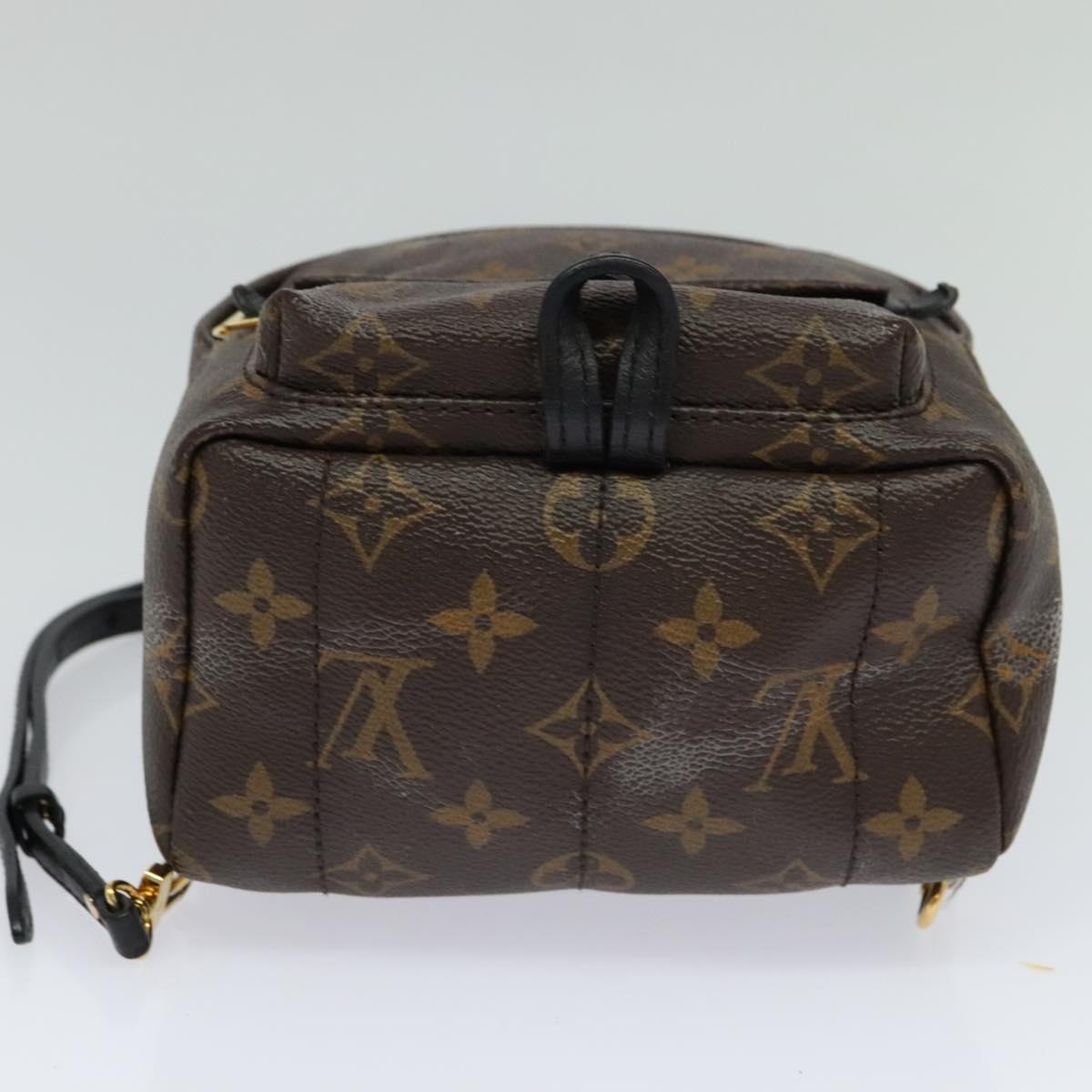 Louis Vuitton Palm Springs mini, Brown, Canvas, backpack