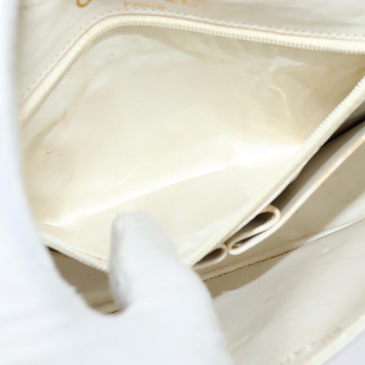 Chanel Double flap, White, Leather, handbag