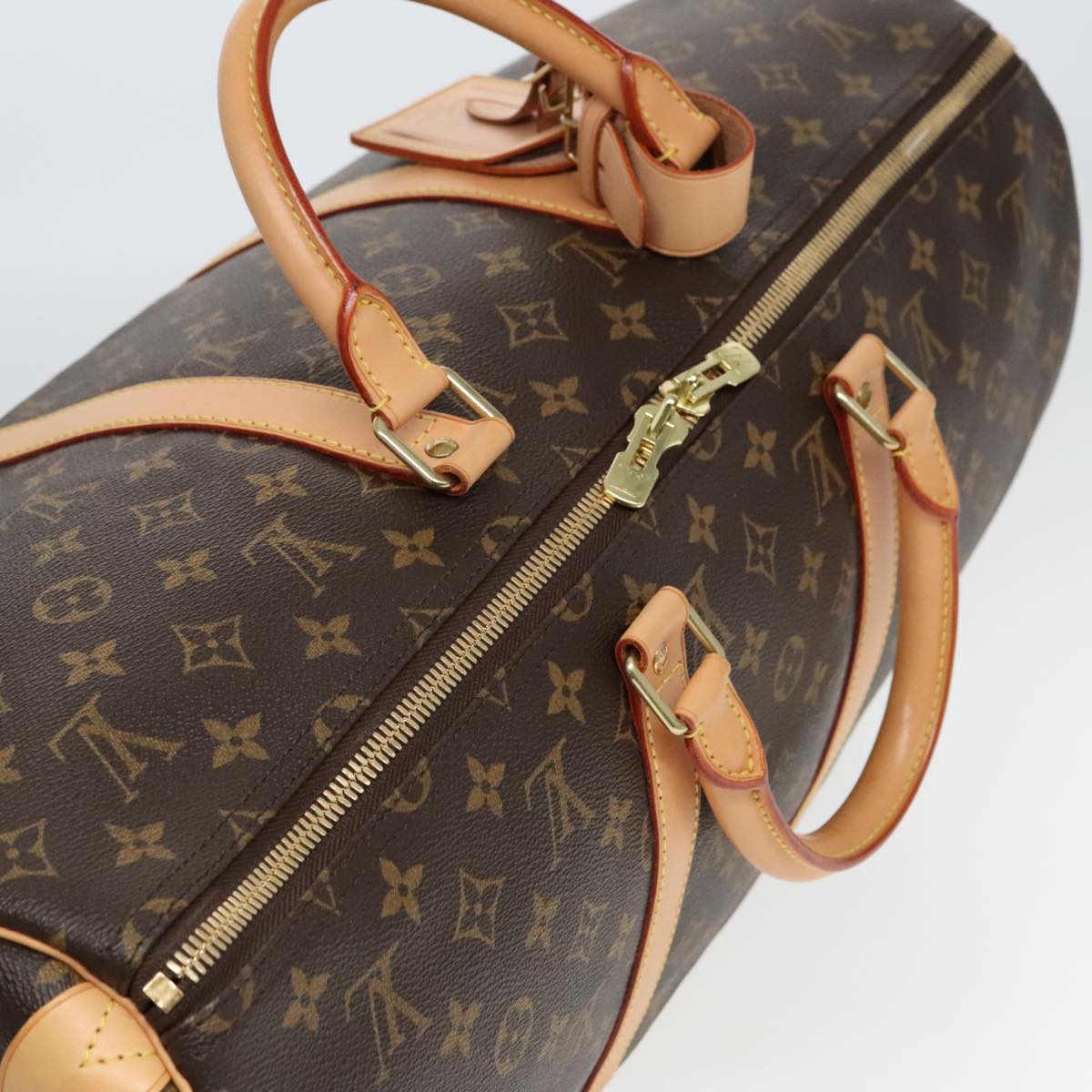 Louis Vuitton Keepall 50, Brown, Canvas, travel