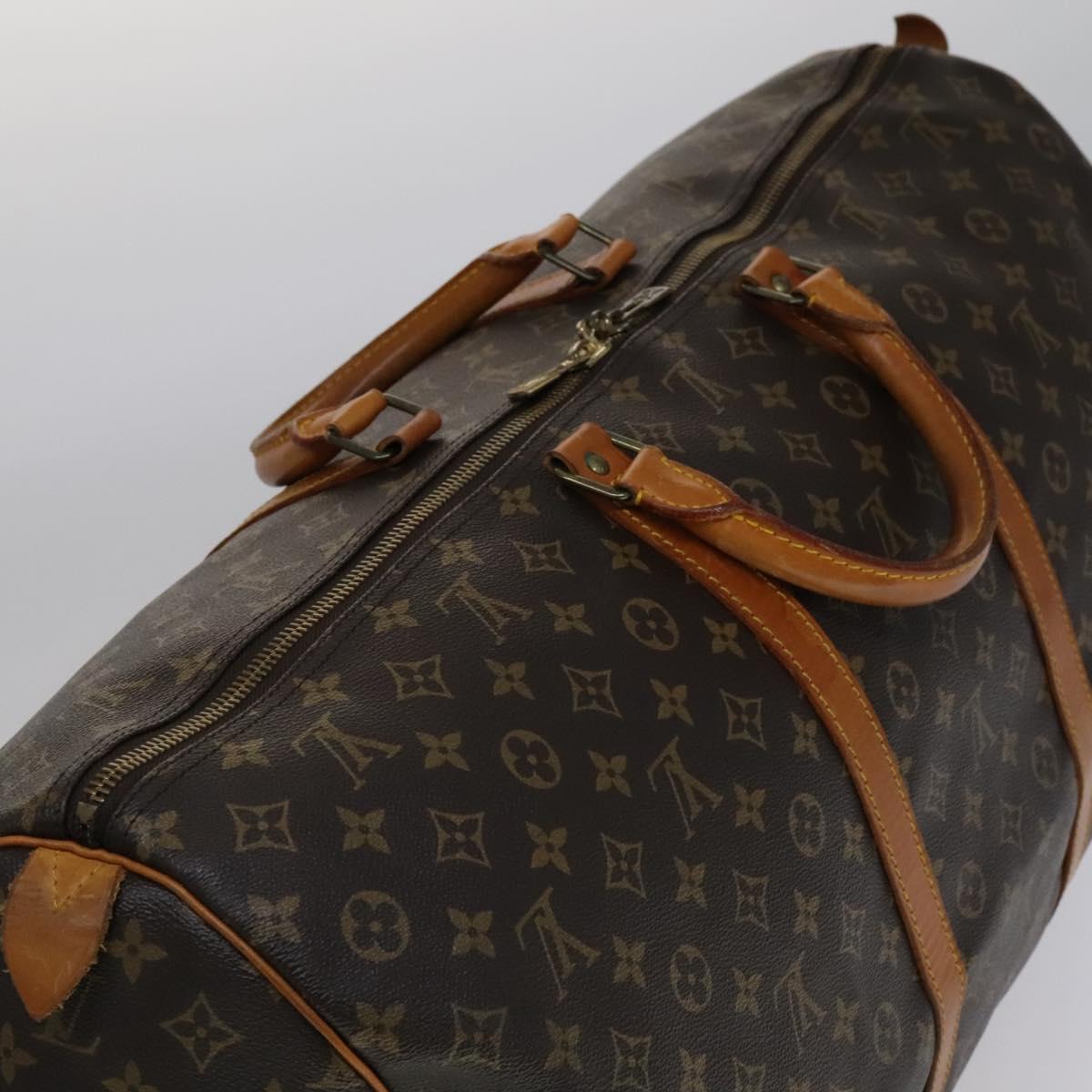 Louis Vuitton Keepall 60, Brown, Canvas, travel