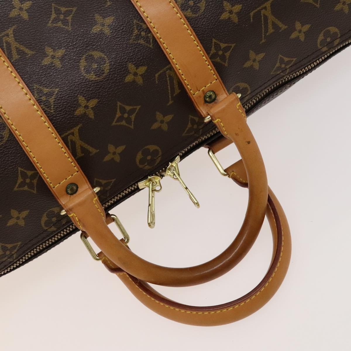 Louis Vuitton Keepall 45, Brown, Canvas, travel