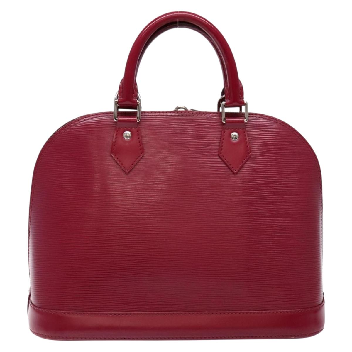 Louis Vuitton Alma, Pink, Leather, handbag