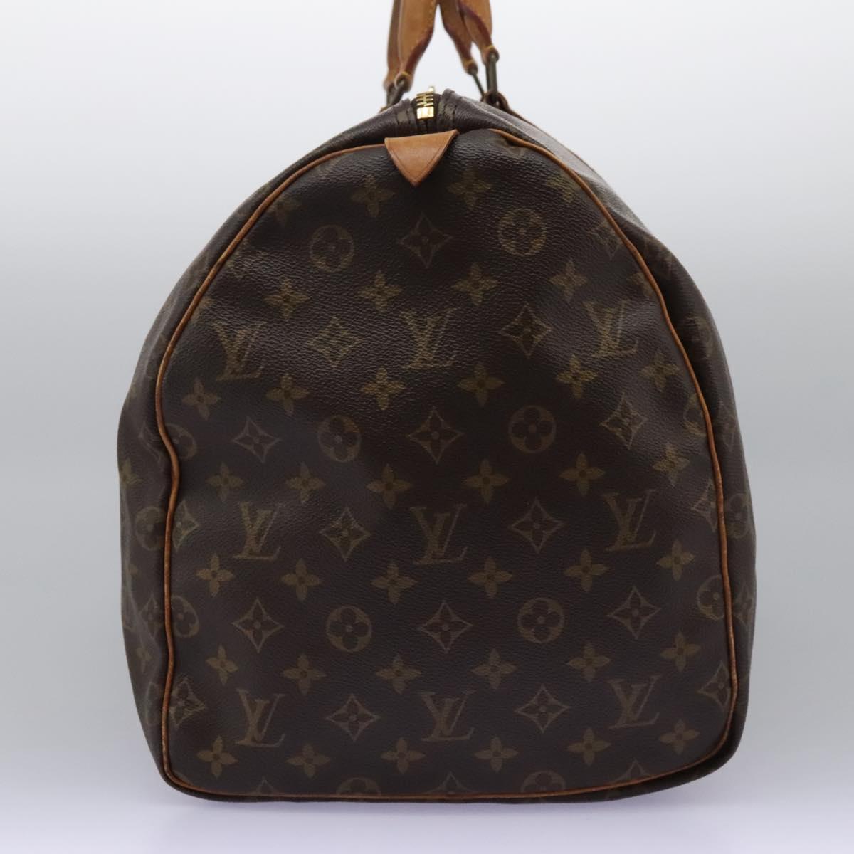 Louis Vuitton Keepall 55, Brown, Canvas, travel