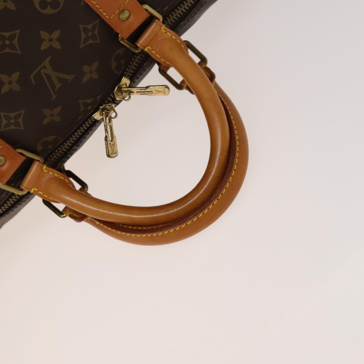 Louis Vuitton Keepall Bandouliere 55, Brown, Canvas, travel