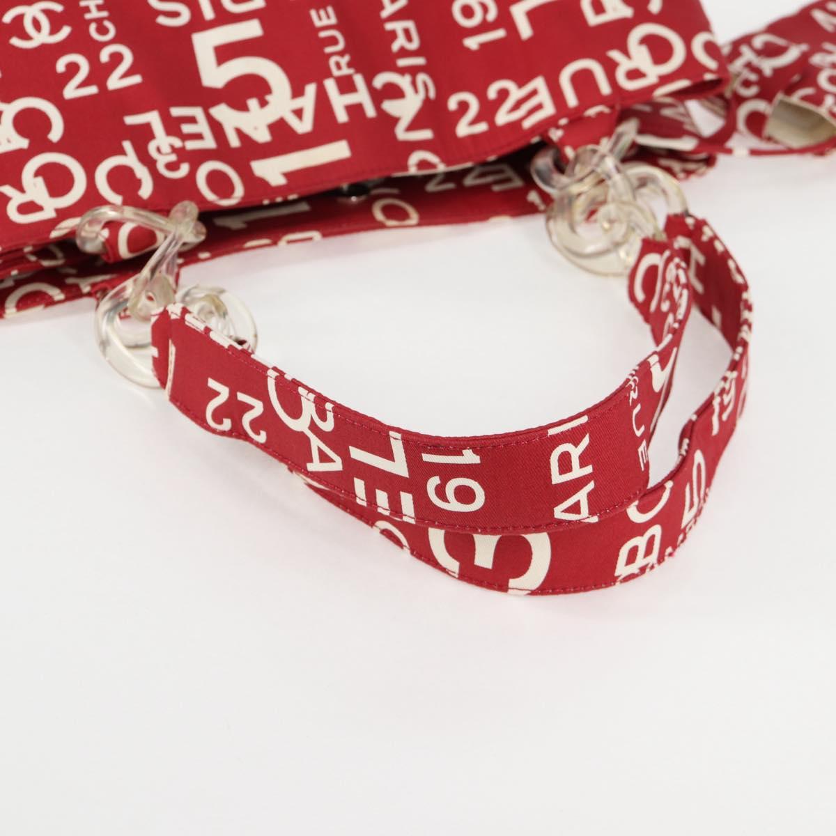 Chanel By sea, Red, Canvas, tote
