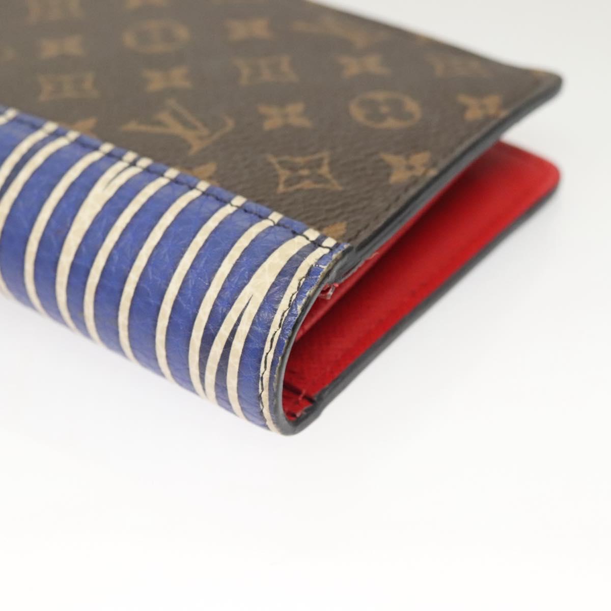 Louis Vuitton Brazza, Brown, Canvas, wallet