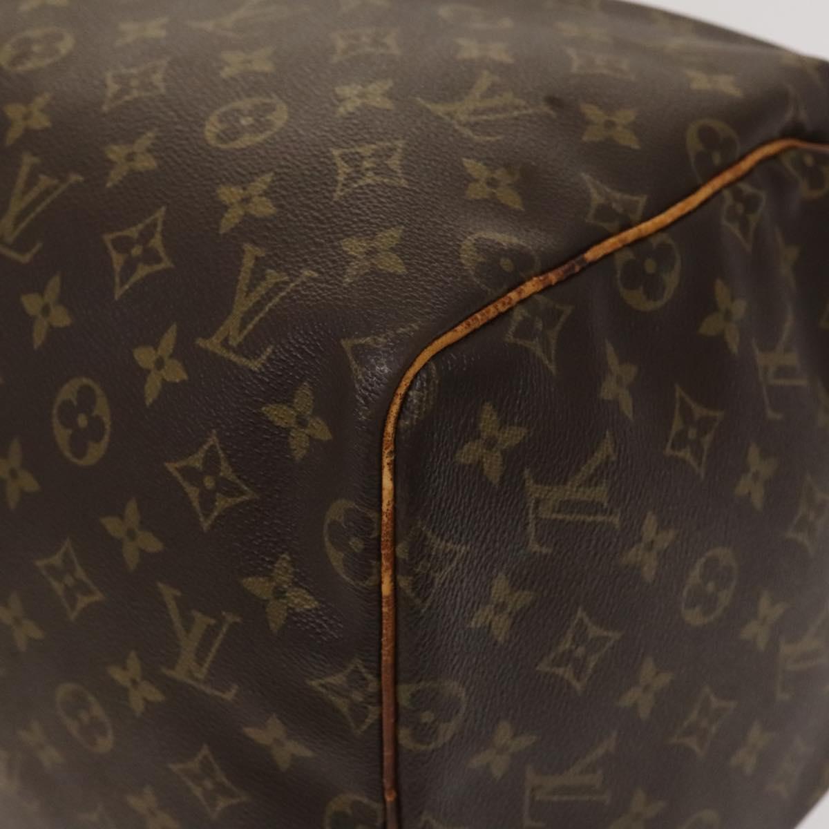 Louis Vuitton Keepall 55, Brown, Canvas, travel