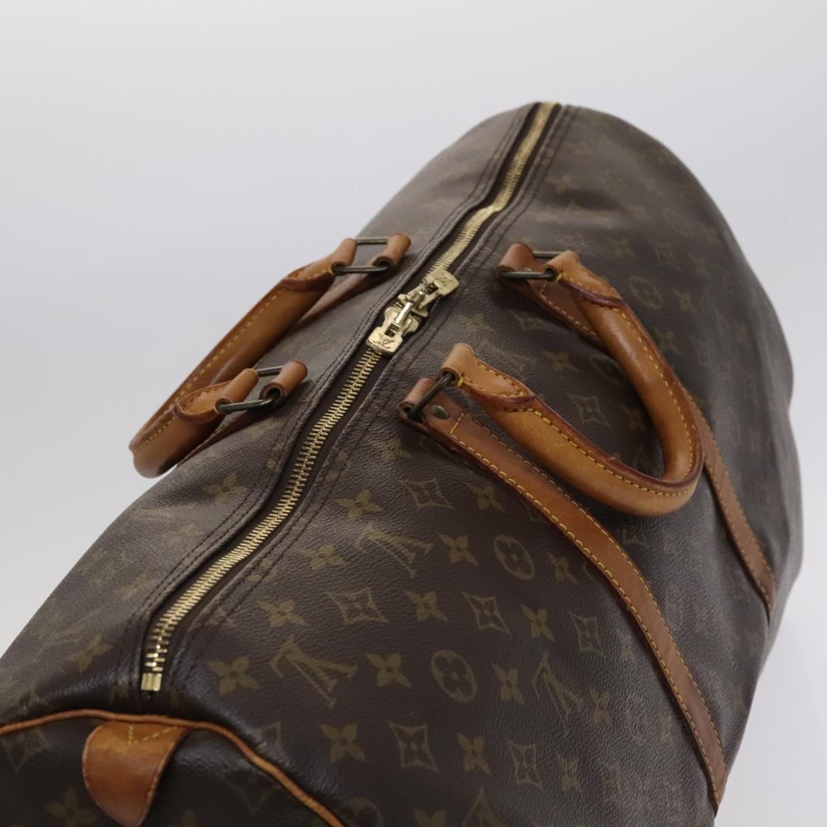 Louis Vuitton Keepall 55, Brown, Canvas, travel