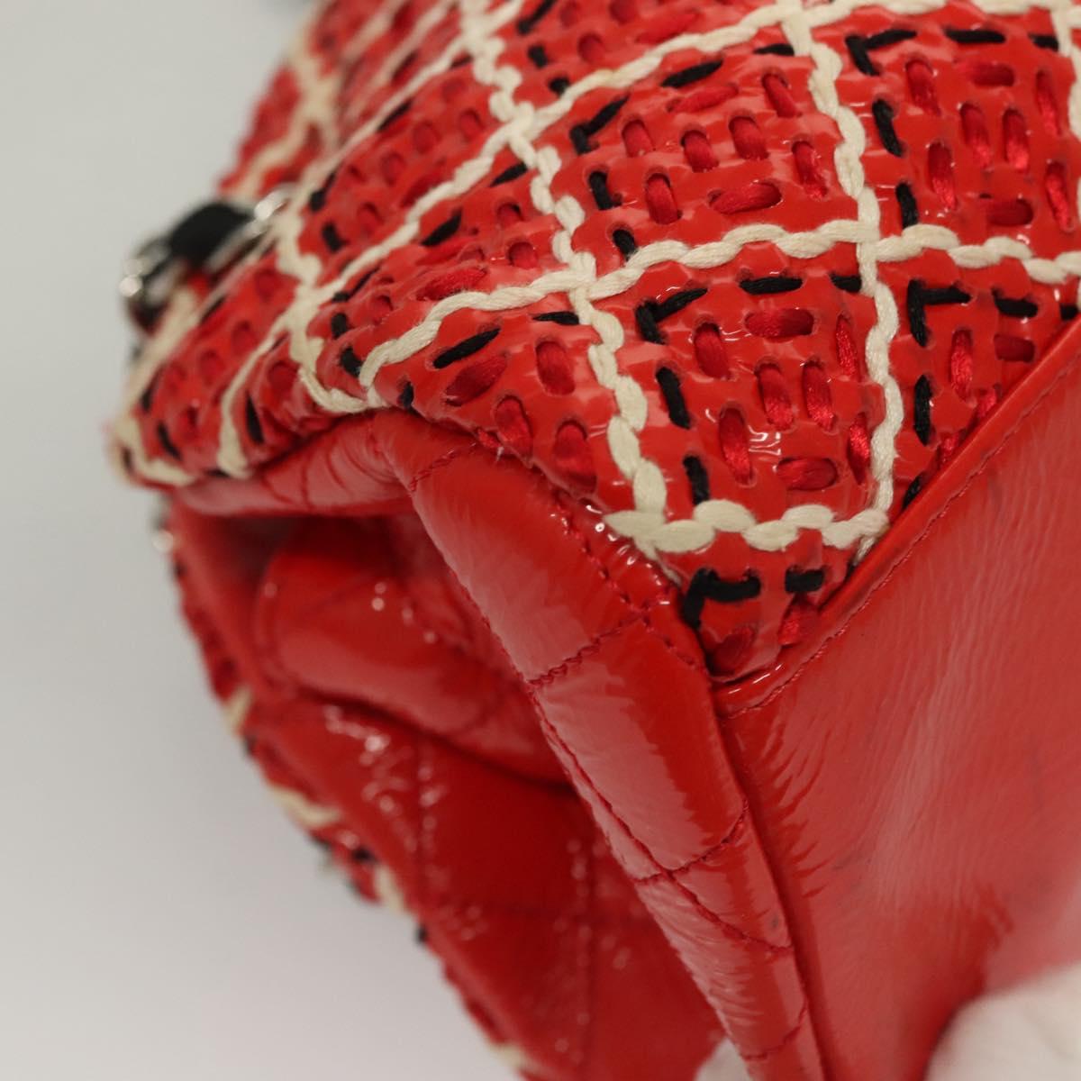 Chanel Mademoiselle, Red, Leather, shoulder