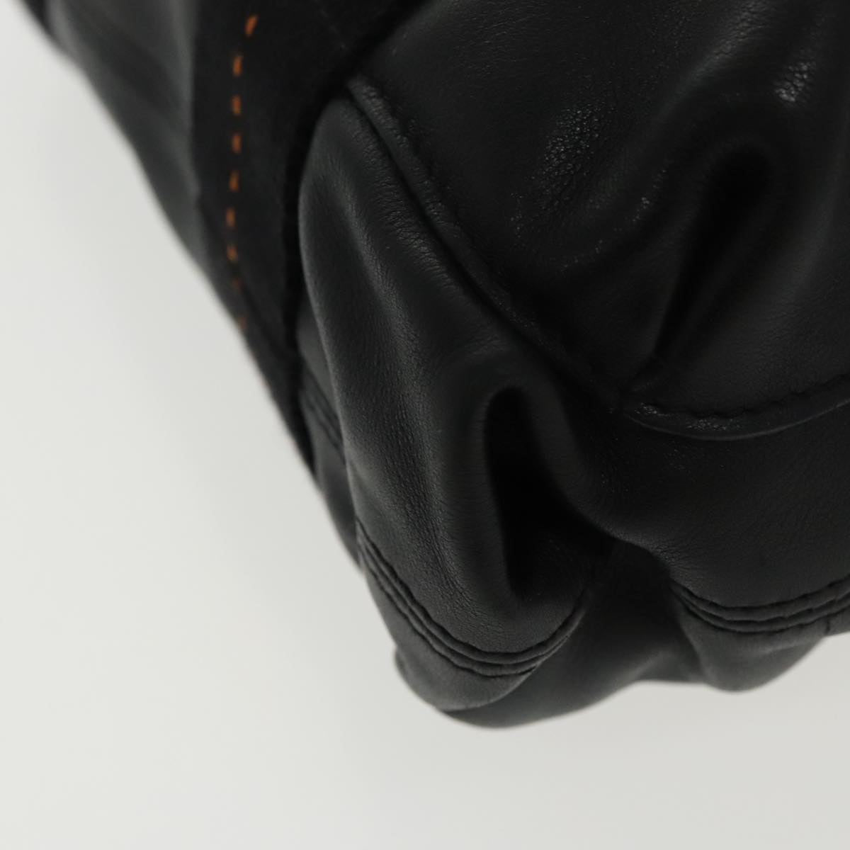 Hermès Caravan, Black, Leather, handbag