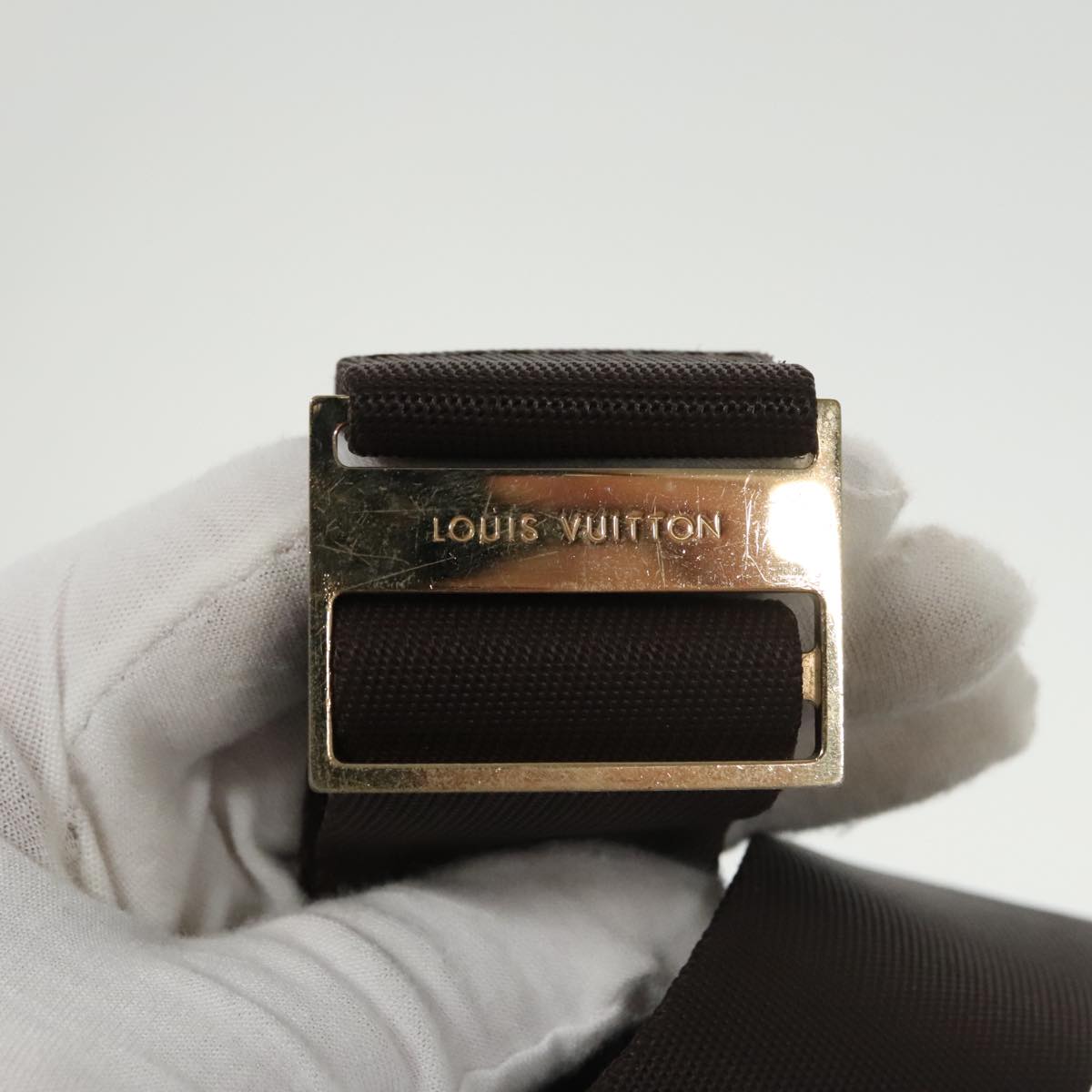 Louis Vuitton Geronimos, Brown, Canvas, shoulder