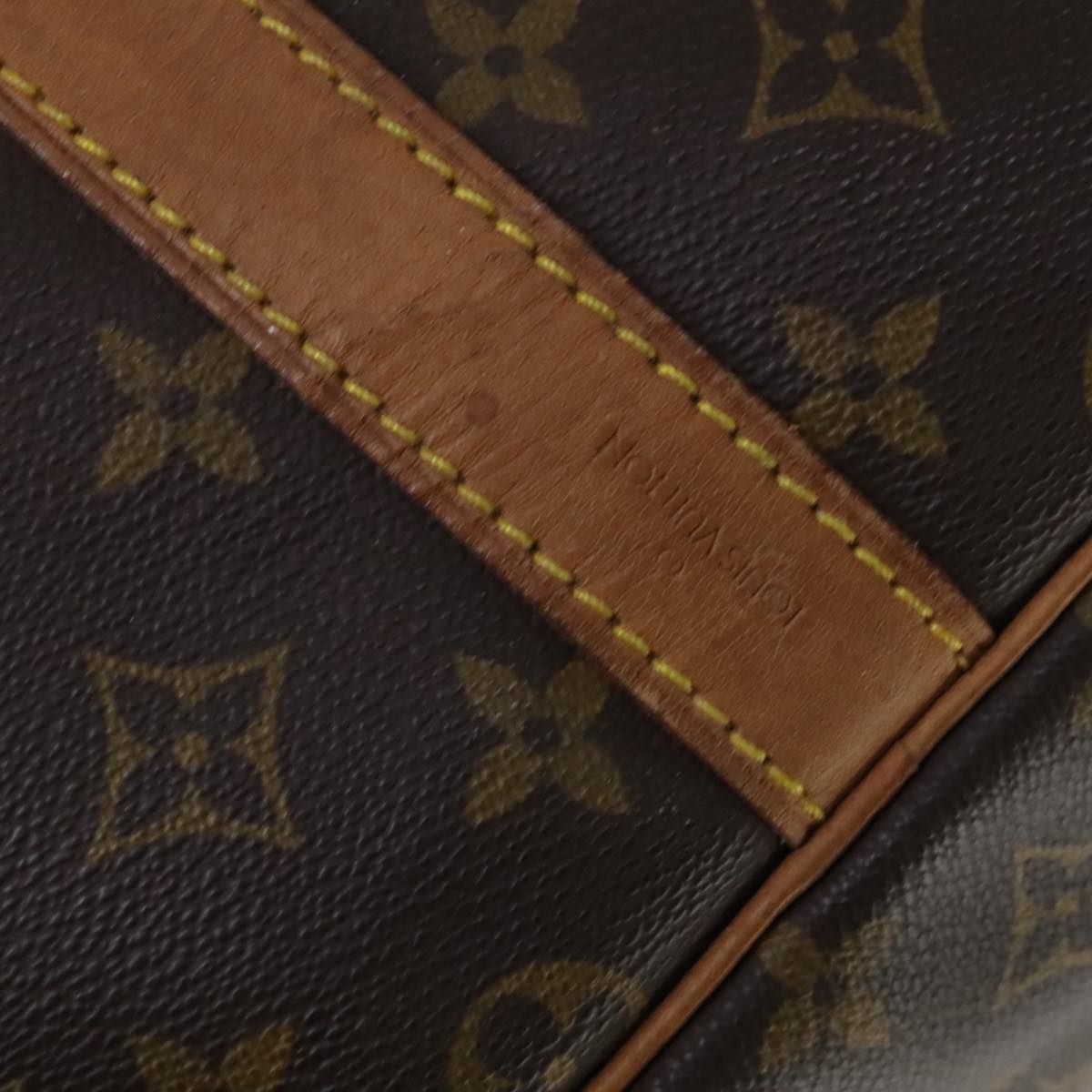 Louis Vuitton Keepall Bandoulière 60, Brown, Canvas, travel