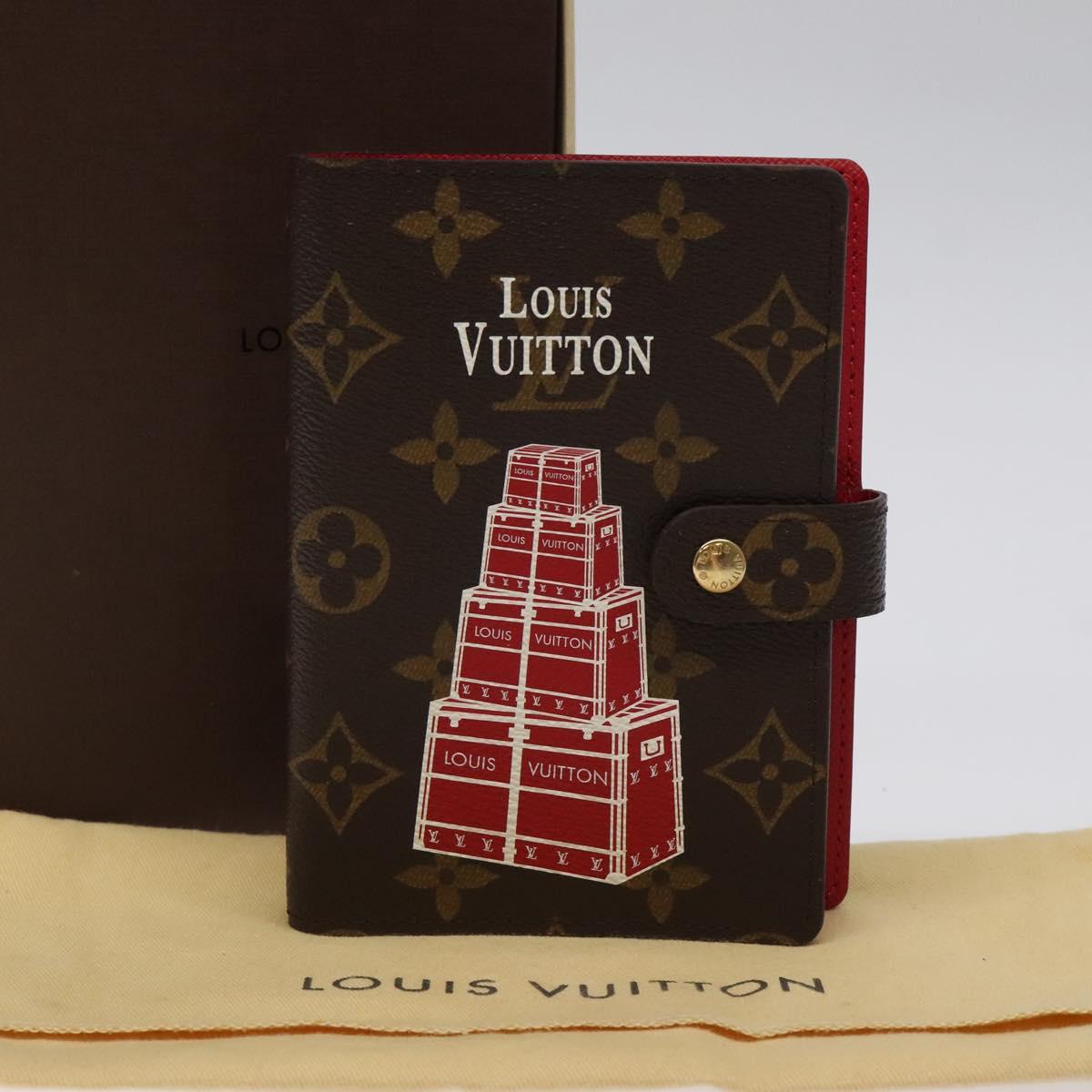 Louis Vuitton Agenda PM, Brown, Canvas, wallet