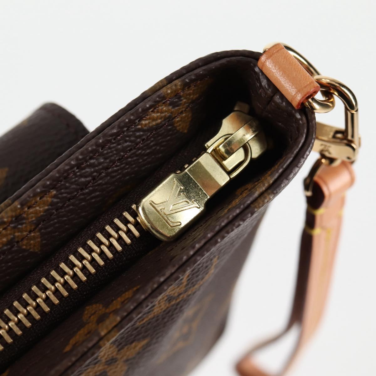 Louis Vuitton Partition, Brown, Canvas, clutch