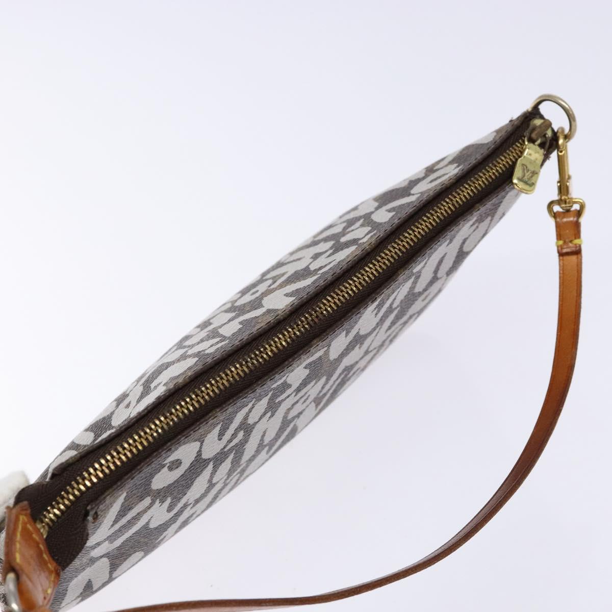 Louis Vuitton Pochette Accessoire, Brown, Canvas, clutch